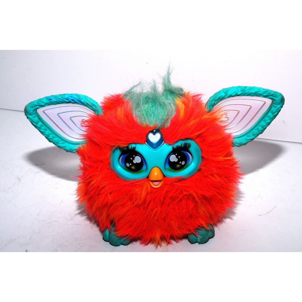 Furby Coral Interactive Plush Toy Talks Entertains Dances Lights Up Works Tested